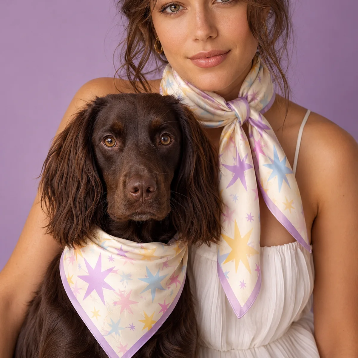 Cream Pet Accessories Set, View 3